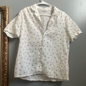 Vintage White Button Up